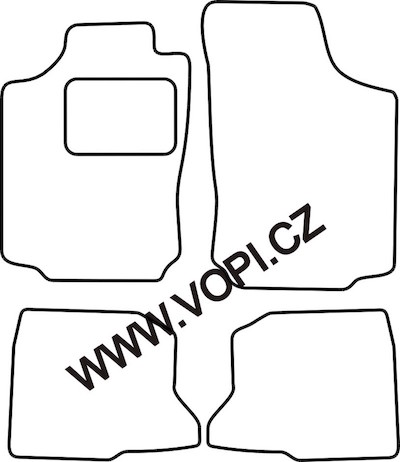 Autokoberce Opel Combo C Tour 2002 - 2011 Colorfit (3444)